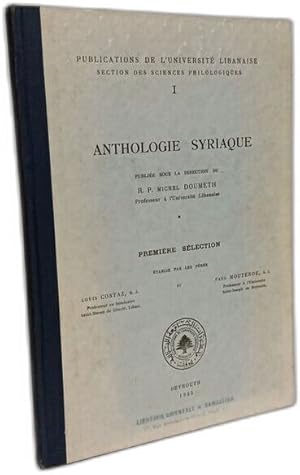 Seller image for Anthologie syriaque - premi�re s�lection for sale by crealivres