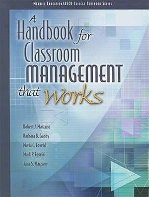Bild des Verk�ufers f�r Handbook for Classroom Management that Works zum Verkauf von GreatBookPrices