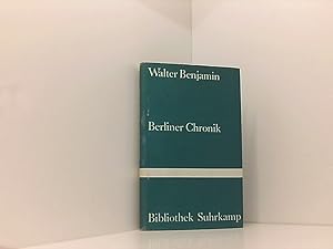 Immagine del venditore per Berliner Chronik (Bibliothek Suhrkamp) 1. Texte venduto da Book Broker
