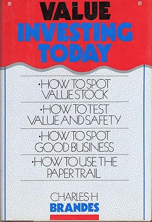 Bild des Verk�ufers f�r Value Investing Today zum Verkauf von Blue Vase Books