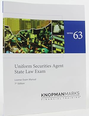 Seller image for Kaplan Series 63 Securities License Exam Manual, Uniform Securities Agent State Law Exam 7th edition for sale by Zoom Books Company