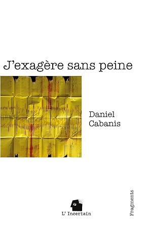 Bild des Verk�ufers f�r J'exag�re sans peine | Fragments zum Verkauf von preigu