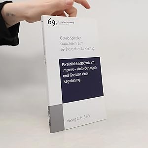 Bild des Verk�ufers f�r Deutscher Juristentag - 69: Pers�nlichkeitsschutz im Internet: Anforderungen und Grenzen einer Regulierung ; Gutachten F zum 69. Deutschen Juristentag zum Verkauf von Bookbot