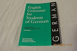Immagine del venditore per English Grammar for Students of German: The Study Guide for Those Learning German venduto da Blue Vase Books