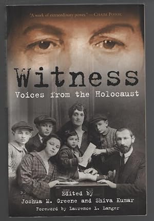 Seller image for Witness: Voices from the Holocaust for sale by Turn-The-Page Books