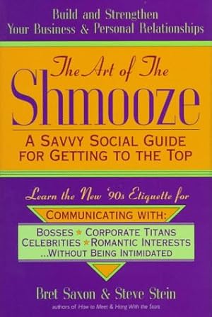 Seller image for The Art of The Shmooze for sale by Zoom Books Company