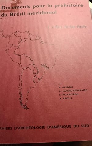 Imagen del vendedor de Documents Pour La Prehistoire Du Bresil Meridional- I - L ETAT DE SAO PAULO a la venta por DEL SUBURBIO  LIBROS- VENTA PARTICULAR