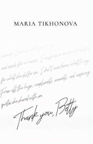 Seller image for Thank You, Betty for sale by Rarewaves USA