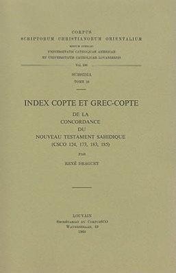 Von der Verkäuferin bzw. dem Verkäufer bereitgestelltes Bild für FRE-INDEX COPTE ET GREC-COPTE zum Verkauf durch moluna