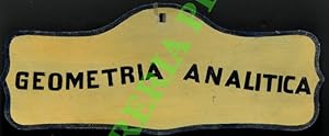 Von der Verkäuferin bzw. dem Verkäufer bereitgestelltes Bild für Geometria analitica. zum Verkauf durch Libreria Piani