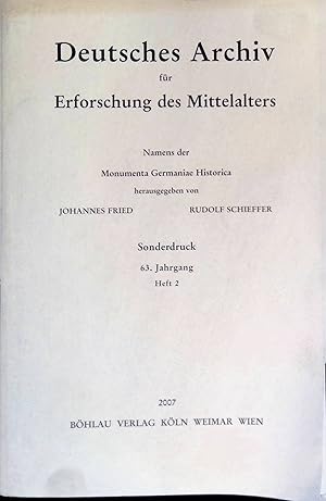 Imagen del vendedor de Karl der Gro�e und die Einsetzung der Bisch�fe im Frankenreich -in: Deutsches Archiv f�r Erforschungen des Mittelalters. Namens der Monumenta Germaniae Historica; 63. Jahrgang, Heft 2 a la venta por books4less (Versandantiquariat Petra Gros GmbH & Co. KG)