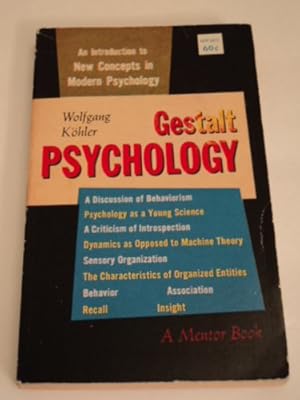 Immagine del venditore per Gestalt Psychology venduto da -OnTimeBooks-
