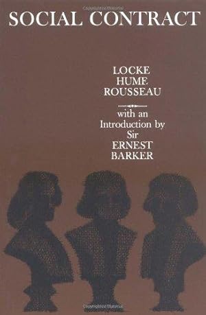 Imagen del vendedor de Social Contract: Essays by Locke, Hume, and Rousseau a la venta por WeBuyBooks