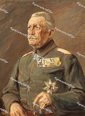 Imagen del vendedor de "Generalfeldmarschall Karl von Bülow" hochwertiges Faksimile/Reprint in Gicléedruck mit schmalem, weißen Rand auf 250g Schwarzwaldmühle Kunstdruck-Karton (30x21cm) nach einer 1916 erschienen Lithographie nach einem Gemälde von Liebermann que vende Kunsthandel & Antiquariat Magister Ruß