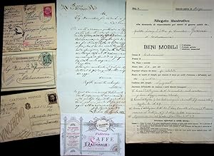 Seller image for Lotto di documenti di Valentino e Demetrio Graziadei di Calceranica. for sale by Studio Bibliografico Adige