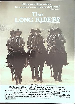 Seller image for The Long Riders Screening Program 1980 David & Keith Carradine, ultra rare! for sale by AcornBooksNH