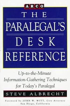 Image du vendeur pour Paralegal Desk Reference 1E (PARALEGAL'S DESK REFERENCE) mis en vente par -OnTimeBooks-