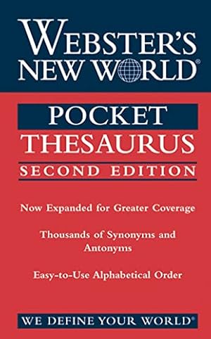 Immagine del venditore per Webster's New World Pocket Thesaurus venduto da -OnTimeBooks-