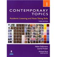 Immagine del venditore per Contemporary Topics 1 Academic Listening and Note-Taking Skills (Intermediate) venduto da eCampus