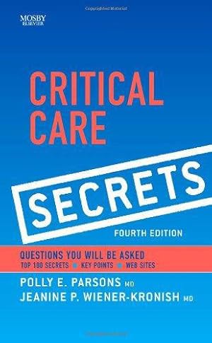 Imagen del vendedor de Critical Care Secrets a la venta por WeBuyBooks