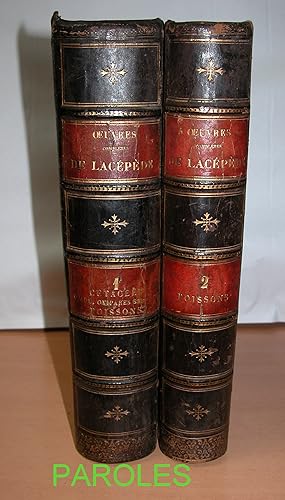 Image du vendeur pour Histoire naturelle de Lacépède comprenant les cétacés, les quadrupèdes ovipares, les serpents et les poissons. TRAVIES (Edouard). mis en vente par PAROLES