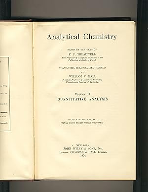 Seller image for Analytical Chemistry Volume 2 Quantitative Analysis for sale by Richard Lemay