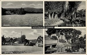 Bild des Verk�ufers f�r Ansichtskarte / Postkarte Rottleberode S�dharz, Schloss, Tyra, Unterdorf zum Verkauf von akpool.de - akpool GmbH