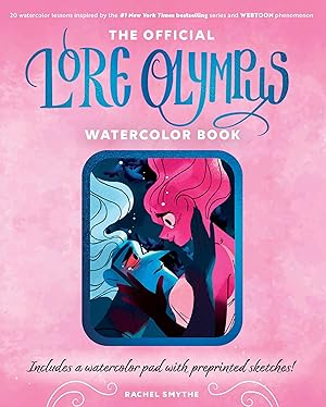 Seller image for The Official Lore Olympus Watercolor Book: 20 simple watercolor lessons inspired by the #1 New York Times bestselling series and WEBTOON phenomenon � . a watercolor pad with preprinted sketches! for sale by Greenworld Books