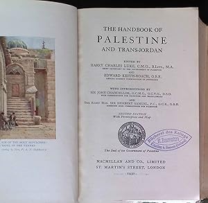Bild des Verk�ufers f�r The Handbook of Palestine and Trans-Jordan. zum Verkauf von books4less (Versandantiquariat Petra Gros GmbH & Co. KG)