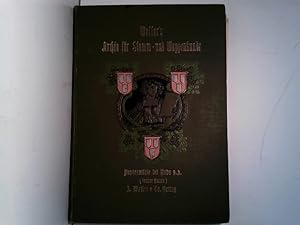 Von der Verkäuferin bzw. dem Verkäufer bereitgestelltes Bild für Wellers Archiv für Stamm- und Wappenkunde. 2. Jahrgang 1901-1902. Monatsschrift zur Festlegung von Familiengeschichten und Familienwappen, zum Austausch für Familiengeschichtsforscher, Wappen-, Ex Libris-, Siegel- und Münzsammler, sowie für heraldisch-genealogische Vereine. zum Verkauf durch ABC Versand e.K.
