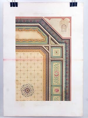 Seller image for ARCHITECTURE PRIVÉE AU XIX SIECLE V.I S.1 Lám. 7-8. CASTILLO DE CRETES (SUIZA) (Cesar Daly). CROMOLI for sale by Libros Fugitivos