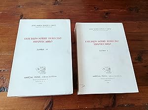 ESTUDIOS SOBRE DERECHO HIPOTECARIO. I y II. Completo