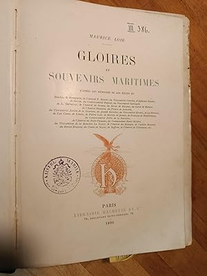 Seller image for Gloires et souvenirs maritimes / Maurice loir for sale by Les Kiosques