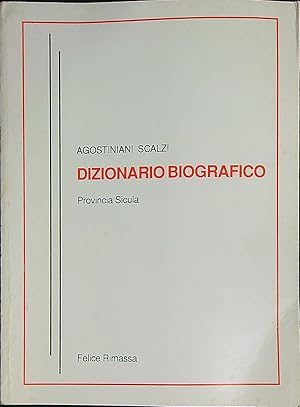 Imagen del vendedor de Dizionario biografico Provincia sicula que vende Librodifaccia