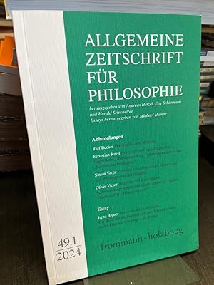 Immagine del venditore per Allgemeine Zeitschrift f�r Philosophie Heft 49.1/2024 venduto da Antiquariat Hecht