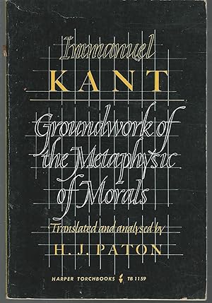 Imagen del vendedor de Groundwork of the Metaphysic of Morals a la venta por Aspen Book Co.