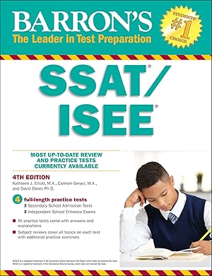 Seller image for SSAT/ISEE: High School Entrance Examinations (Barron's Test Prep) for sale by Blue Vase Books