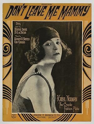 Seller image for [Sheet music]: Don't Leave Me Mammy for sale by Between the Covers-Rare Books, Inc. ABAA
