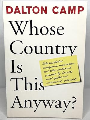 Imagen del vendedor de Whose Country Is This Anyway a la venta por Zoom Books East