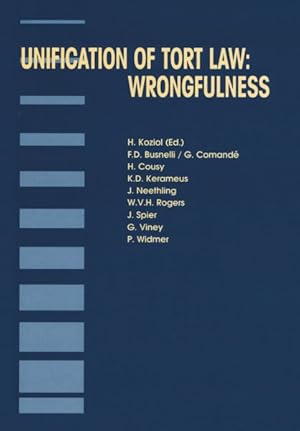 Seller image for Unification of Tort Law : Wrongfulness for sale by GreatBookPricesUK