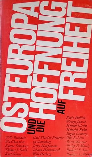 Imagen del vendedor de Osteuropa und die Hoffnung auf Freiheit. a la venta por books4less (Versandantiquariat Petra Gros GmbH & Co. KG)