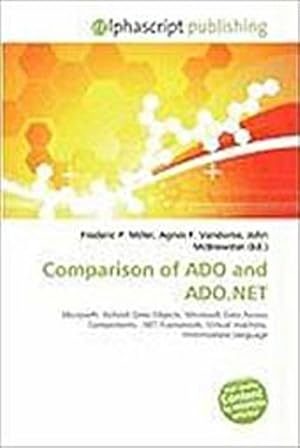 Imagen del vendedor de Comparison of ADO and ADO.NET a la venta por BuchWeltWeit Ludwig Meier e.K.