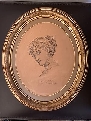 Seller image for GREEK MAIDEN (original pencil portrait) for sale by Mark Sutcliffe