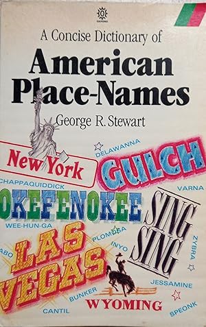 Image du vendeur pour A Concise Dictionary of American Place Names mis en vente par LIBRERIA ANTICUARIO BELLVER MADRID