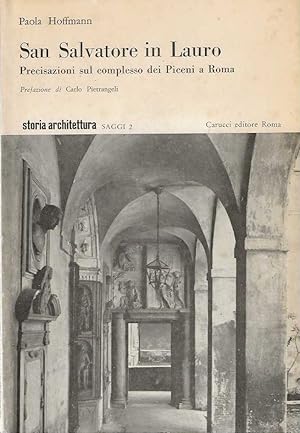 Imagen del vendedor de San Salvatore in Lauro. Precisazioni sul complesso dei Piceni a Roma a la venta por DRBOOKS