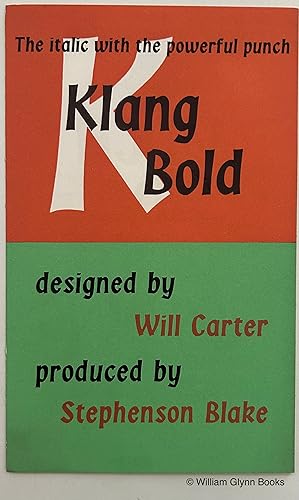 Von der Verkäuferin bzw. dem Verkäufer bereitgestelltes Bild für Klang Bold. An Italic with a Powerful Punch zum Verkauf durch William Glynn