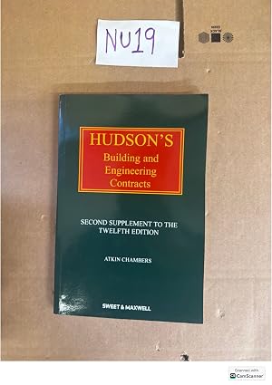 Imagen del vendedor de Hudson's Building And Engineering Contracts 2nd Supplement To The 12th Ed By Atkin Chambers Sweet And Maxwell a la venta por UK LAW BOOK SELLERS LTD
