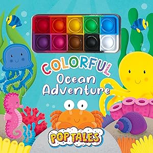 Imagen del vendedor de Colorful Ocean Adventure - Children's Pop Tales Board Book with Fidget Pop Toy a la venta por Zoom Books East