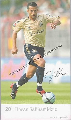 Von der Verkäuferin bzw. dem Verkäufer bereitgestelltes Bild für Autogrammkarte Hasan Salihamidzic Bayern München zum Verkauf durch Antiquariat im Kaiserviertel | Wimbauer Buchversand