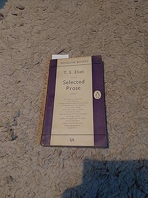 Immagine del venditore per Selected Prose venduto da East Kent Academic